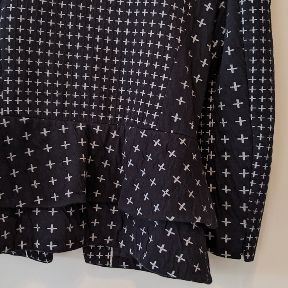 Anthropologie Cartonnier Black Cross Jacket - Picture 8 of 10